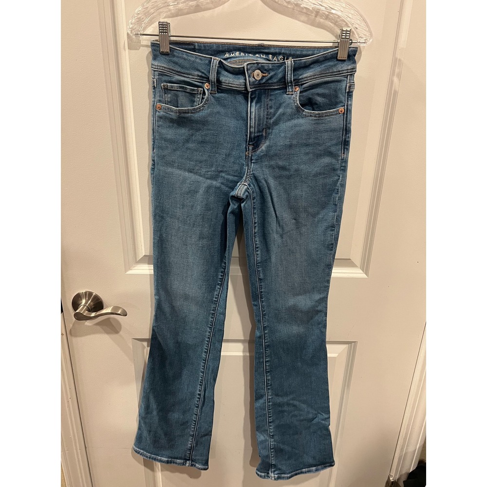 American Eagle Womens Jeans Next Level Stretch Blue Size 2 Regular